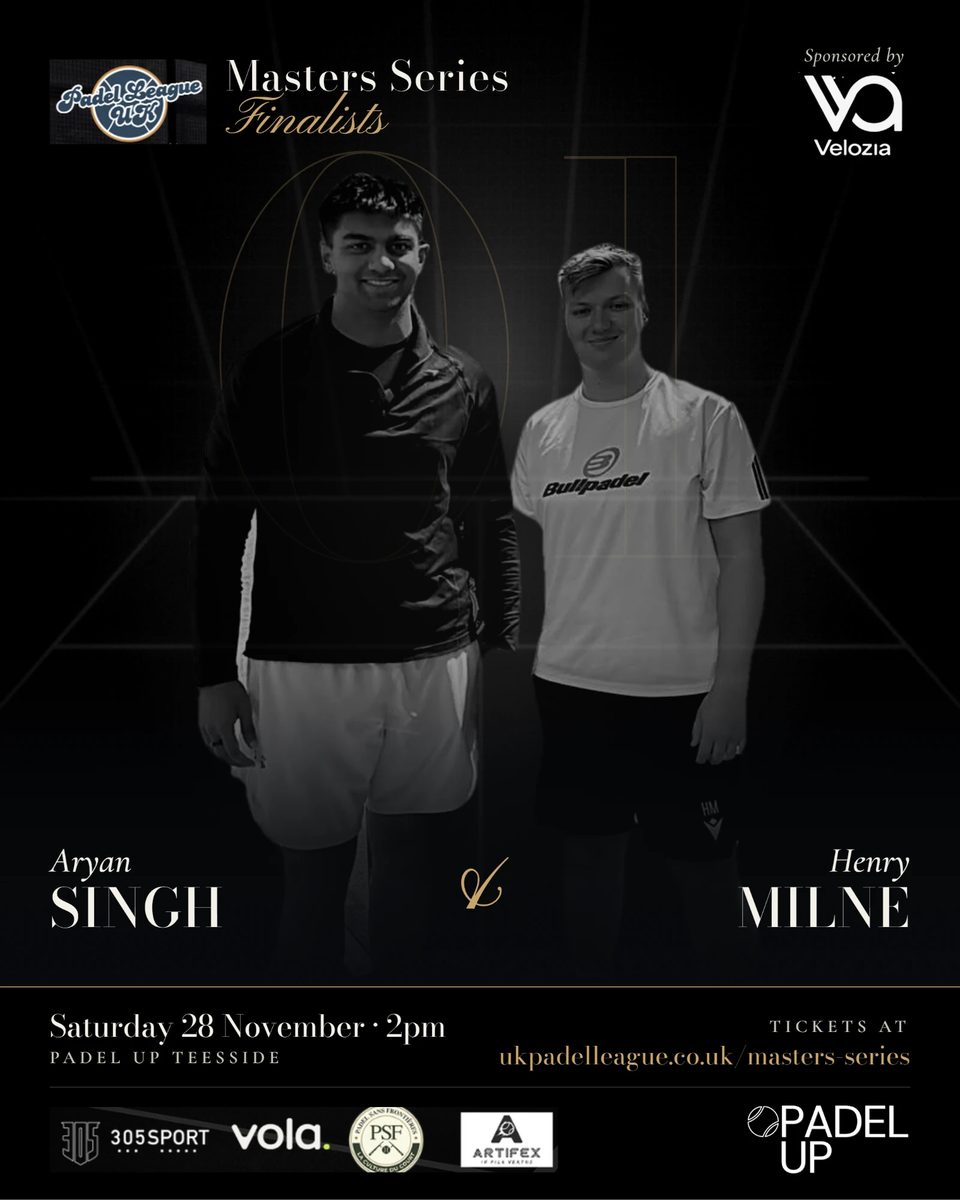Aryan Singh and Henry Milne, Masters Series finalists, pair 01.