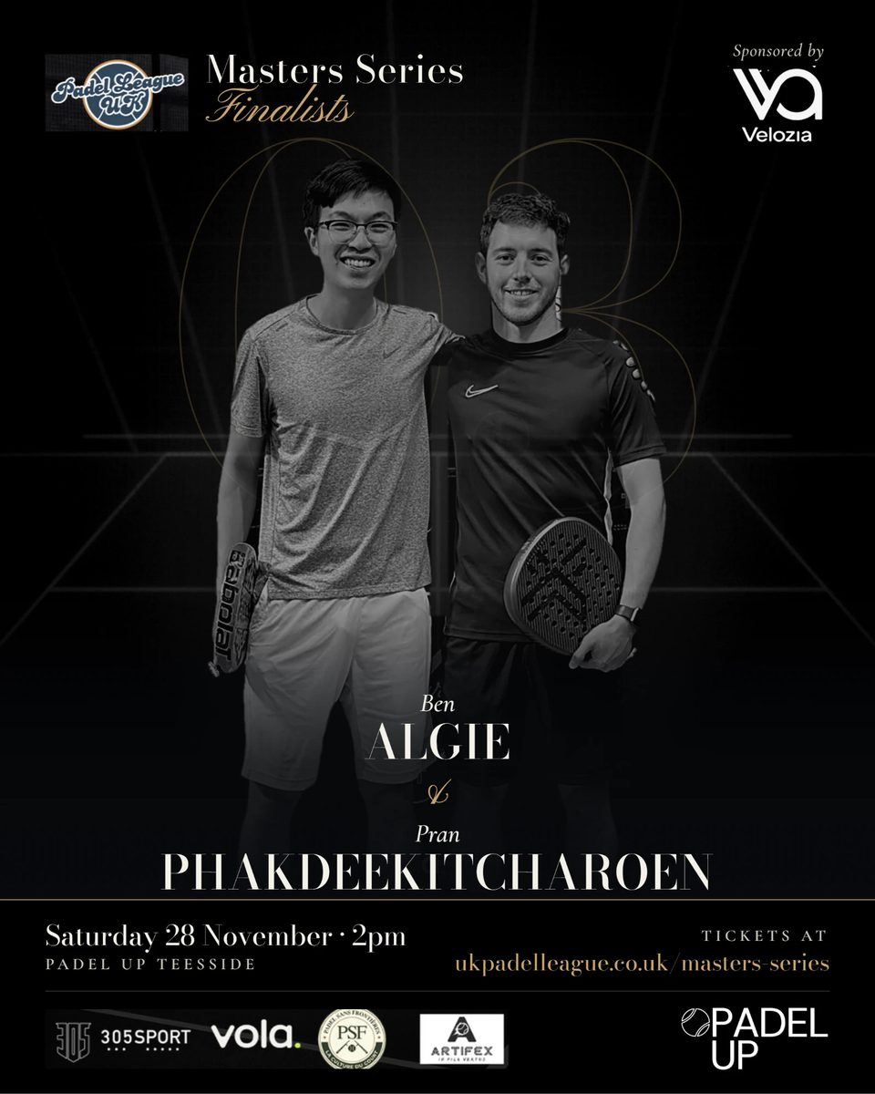 Ben Algie and Pran Phakdeekitcharoen, Masters Series finalists, pair 03.