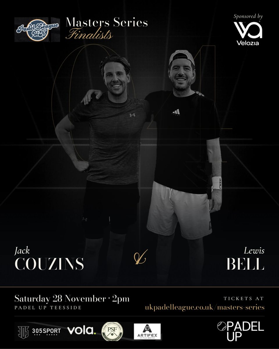 Jack Couzins and Lewis Bell, Masters Series finalists, pair 04.
