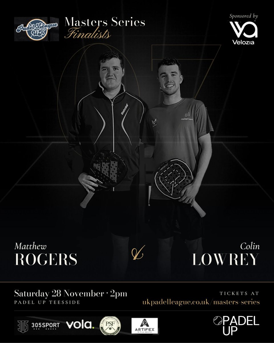 Matthew Rogers and Colin Lowrey, Masters Series finalists, pair 07.