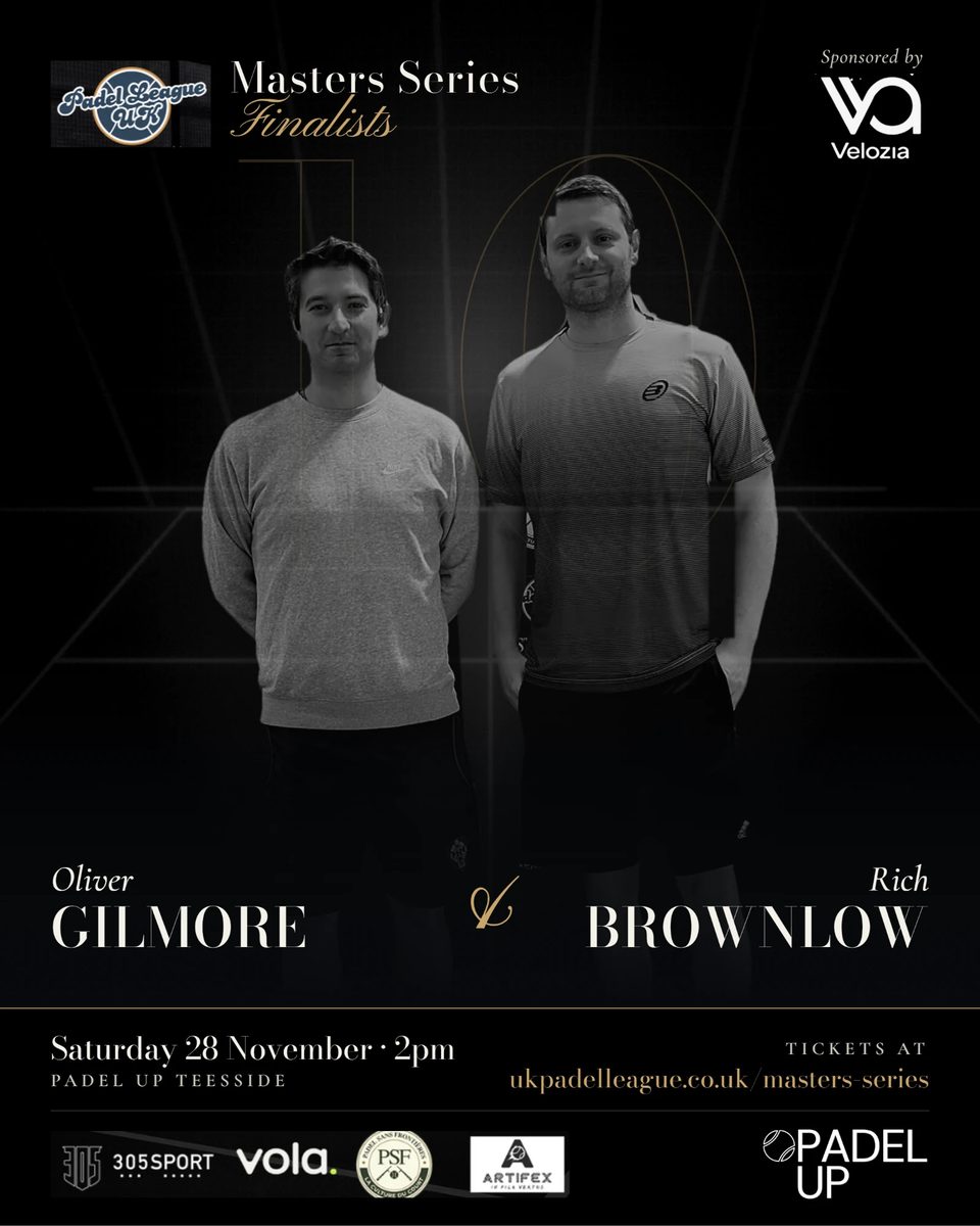Oliver Gilmore and Rich Brownlow, Masters Series finalists, pair 10.